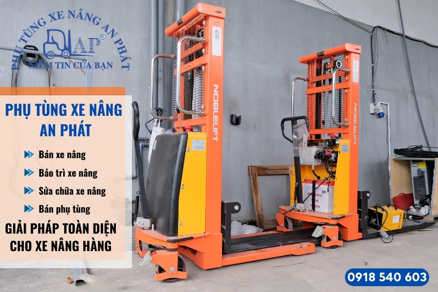 Đơn vị bán xe nâng bán tự động giá tốt, uy tín