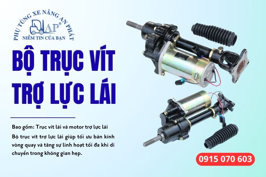 Bộ trục vít trợ lực lái xe nâng - Cụm trục vít lái