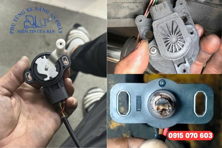 Các loại cảm biến lái xe nâng cũ bị hỏng của khách