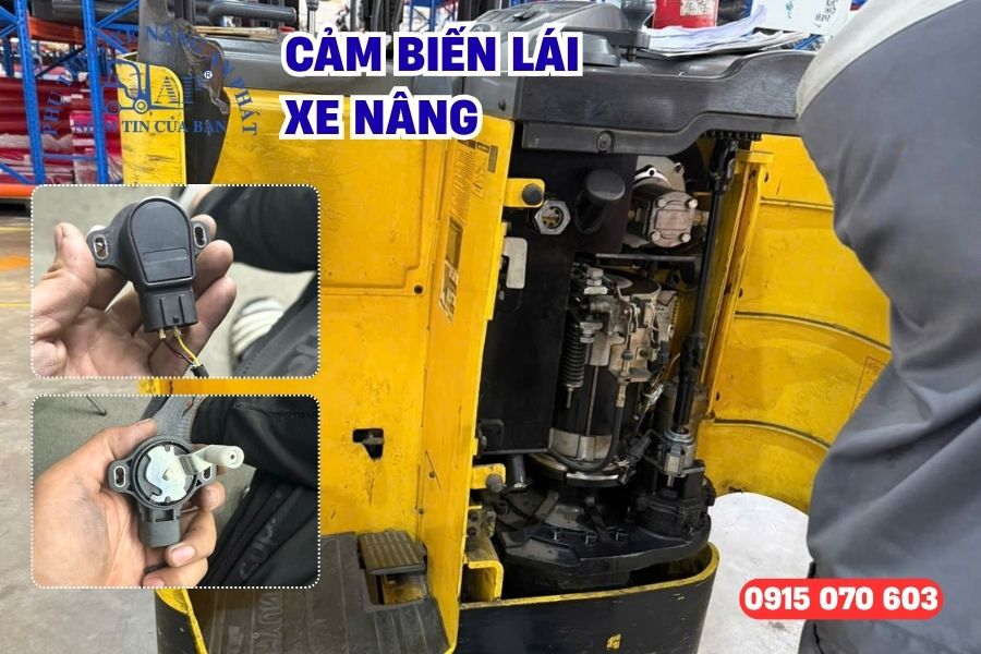 Vị trí lắp đặt của cảm biến lái xe nâng