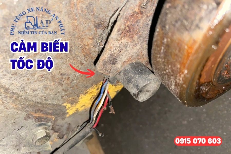 Vị trí lắp đặt của cảm biến tốc độ xe nâng