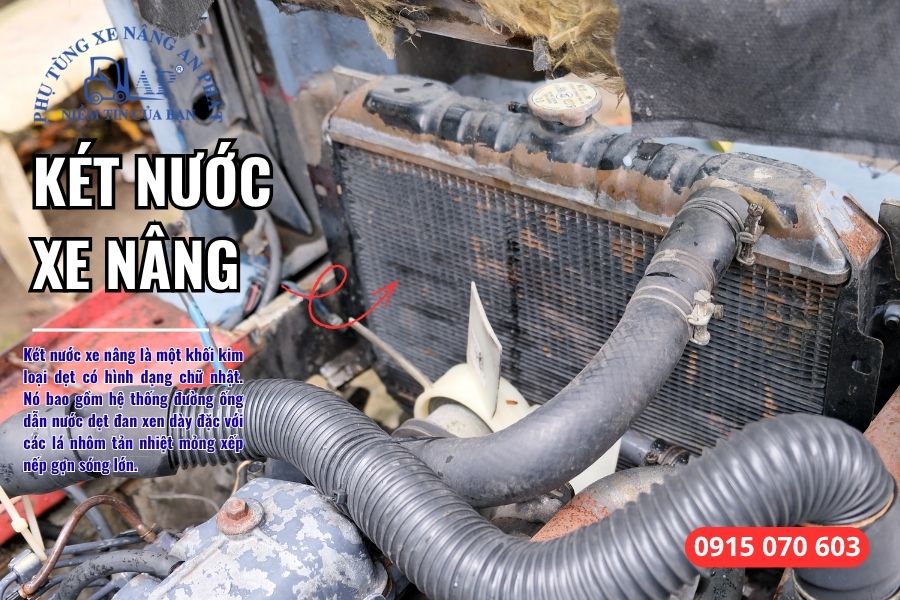 Két nước xe nâng - Két nước làm mát cho động cơ xe nâng