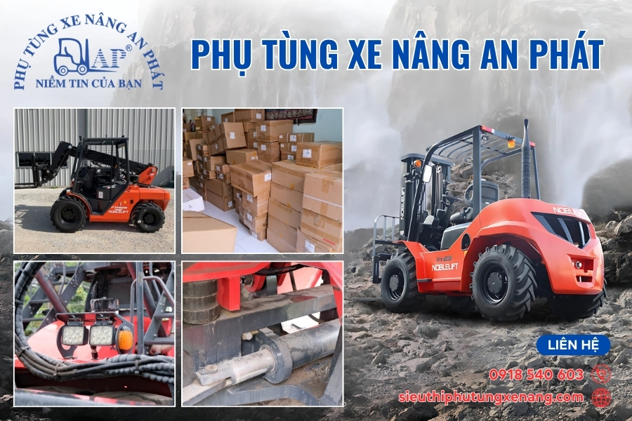 An Phát - Địa chỉ mua xe nâng địa hình Noblelift uy tín, giá tốt, giao xe nhanh
