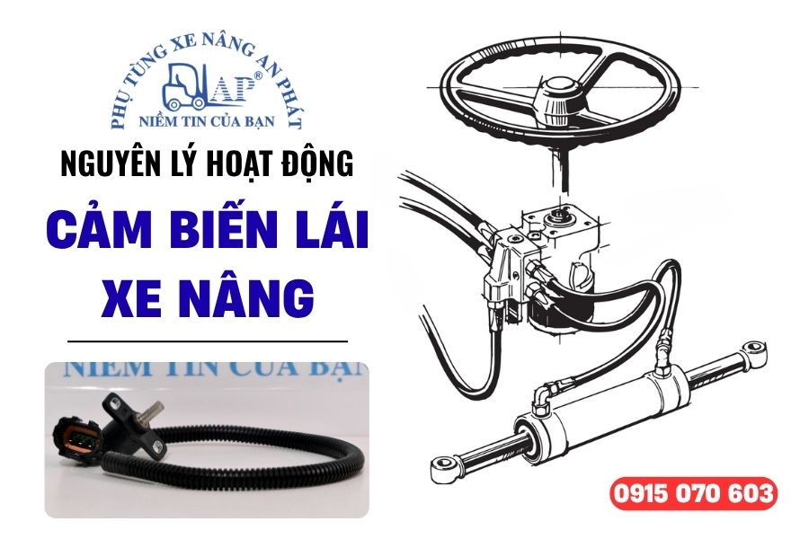 Sơ đồ nguyên lý làm việc của cảm biến lái xe nâng