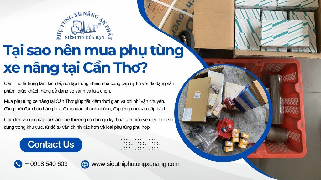 Ưu điểm mua phụ tùng xe nâng tại Cần Thơ 