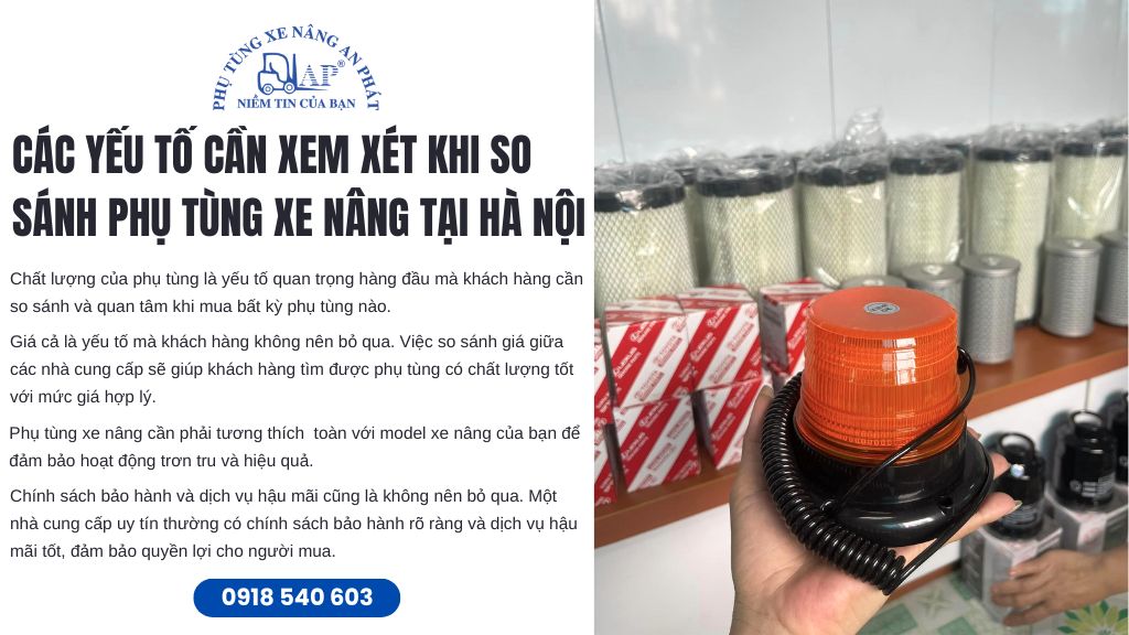 Những điều cần lưu ý khi mua phụ tùng xe nâng tại Hà Nội 