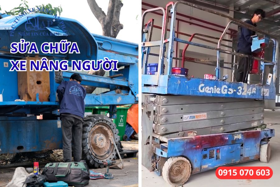An Phát sửa chữa xe nâng người phổ biến trên thị trường
