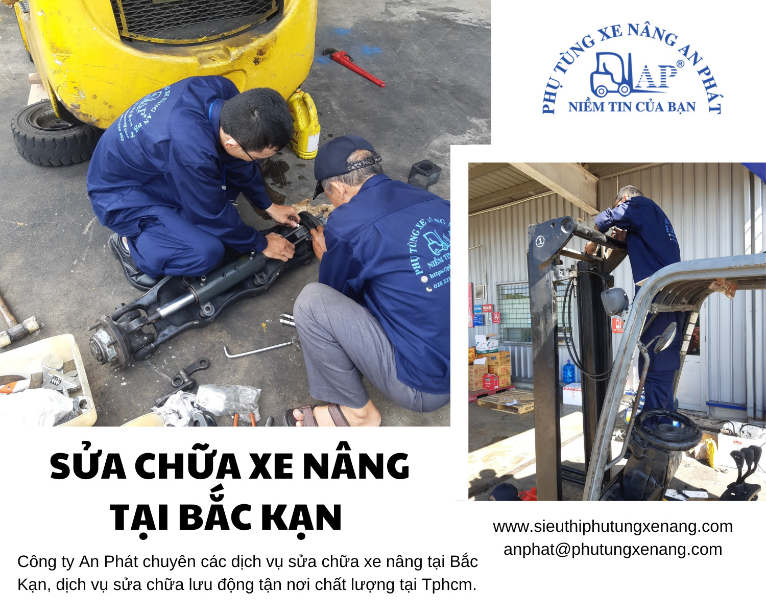 Sửa chữa xe nâng tại Bắc Kạn