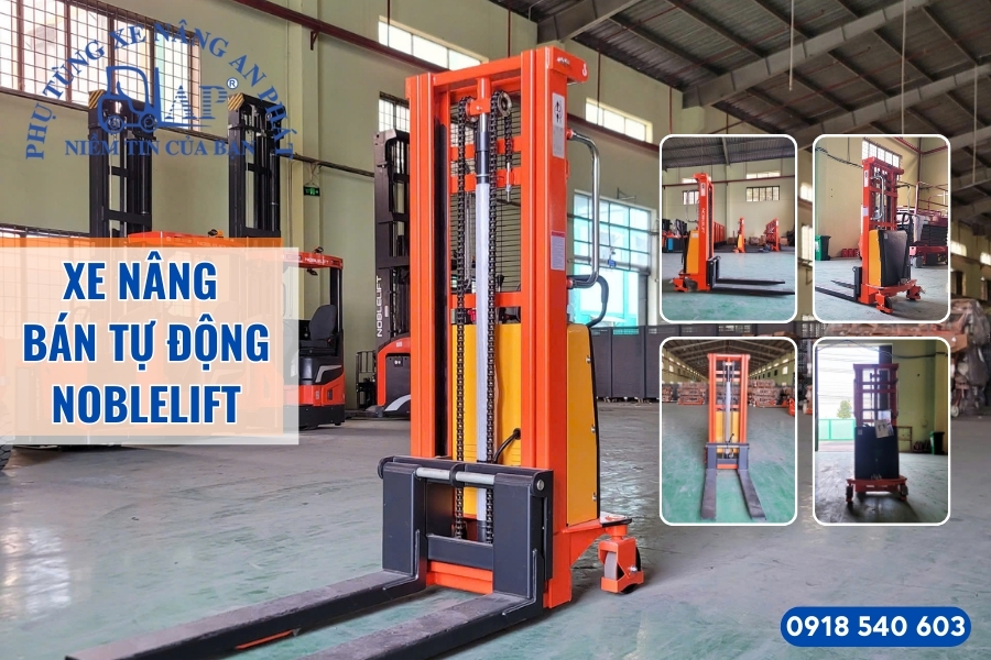 Xe nâng bán tự động Noblelift chuẩn Đức