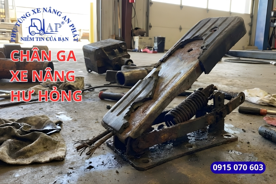 Dấu hiệu chân ga xe nâng hư hỏng, cần thay mới ngay